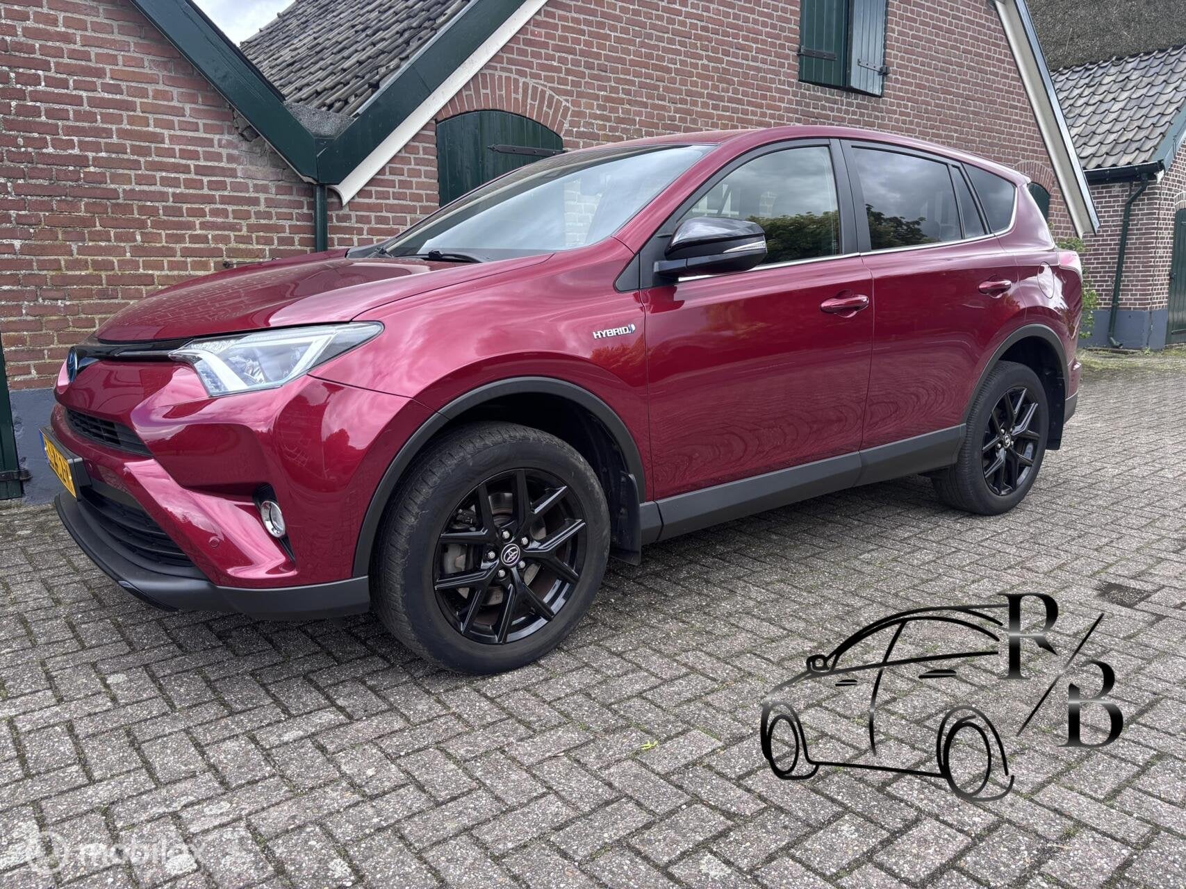Toyota RAV4 2.5 Hybrid Black Edition Navi Camera Airco APK, Stof, Gebruikt, Automatische klimaatregeling, Origineel Nederlands