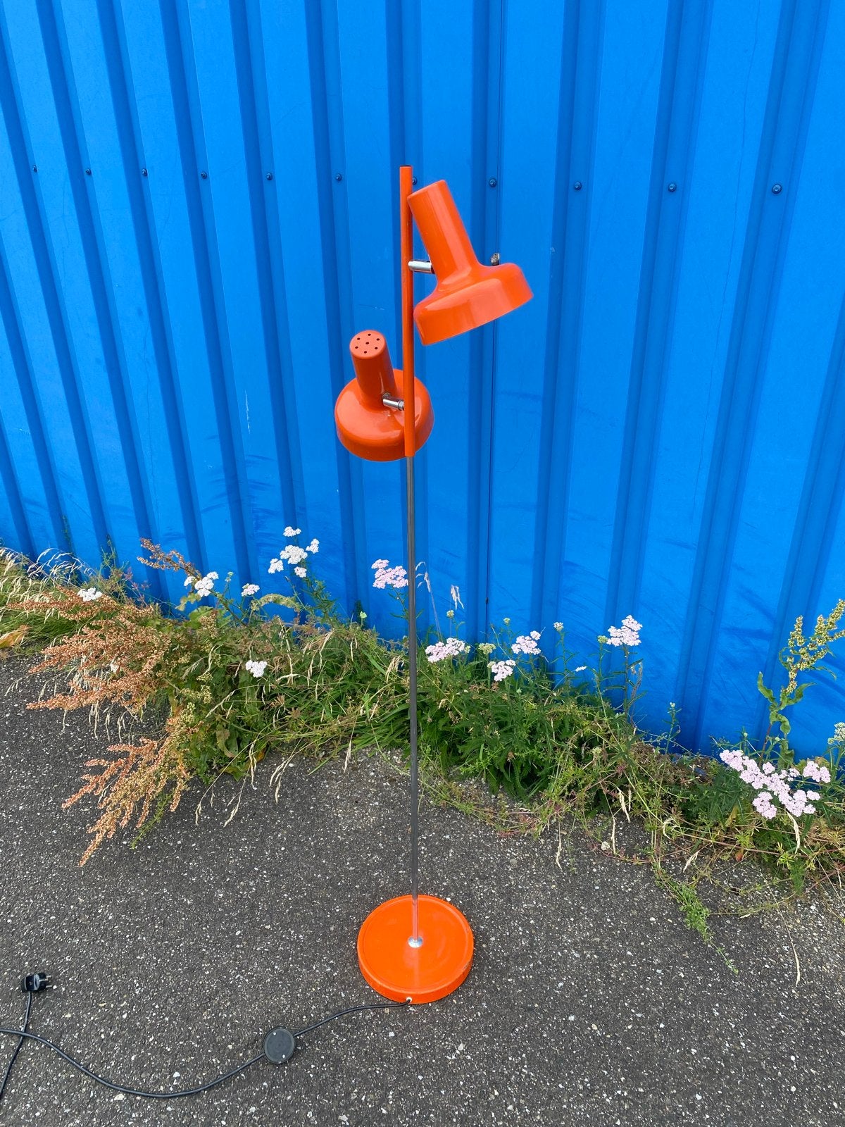 Vintage Retro Staande Design Lamp - Jaren '60 Stijl, Ophalen, Gebruikt, E27 (groot), Metaal