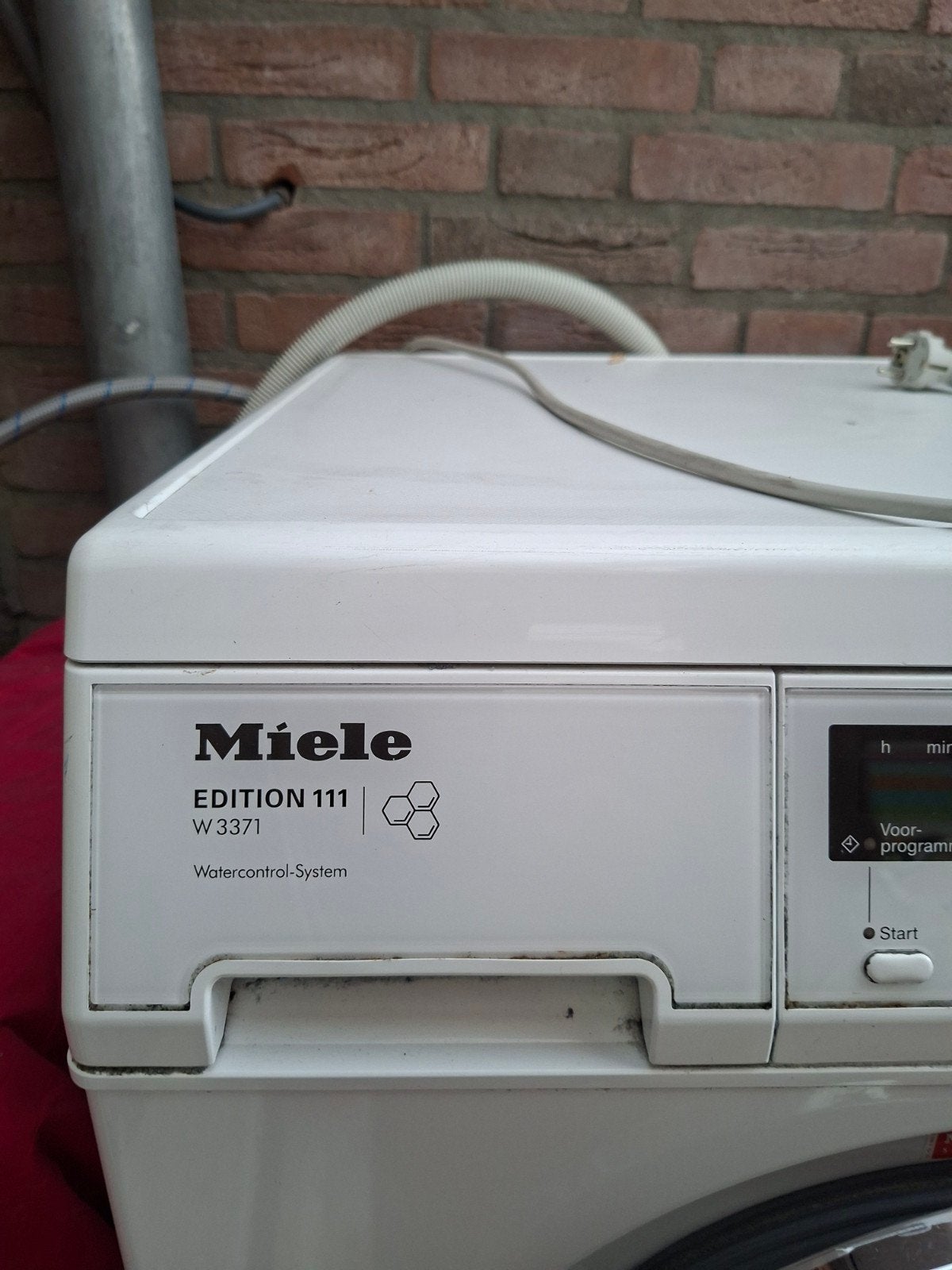 Miele W3371 Edition 111 Wasmachine, Ophalen, Zo goed als nieuw, Voorlader, 85 tot 90 cm