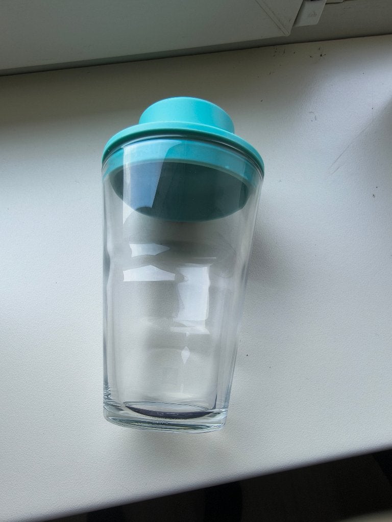 Nespresso ijskoffie glas shaker, Ophalen of Verzenden, Nieuw, Glas, Overige merken