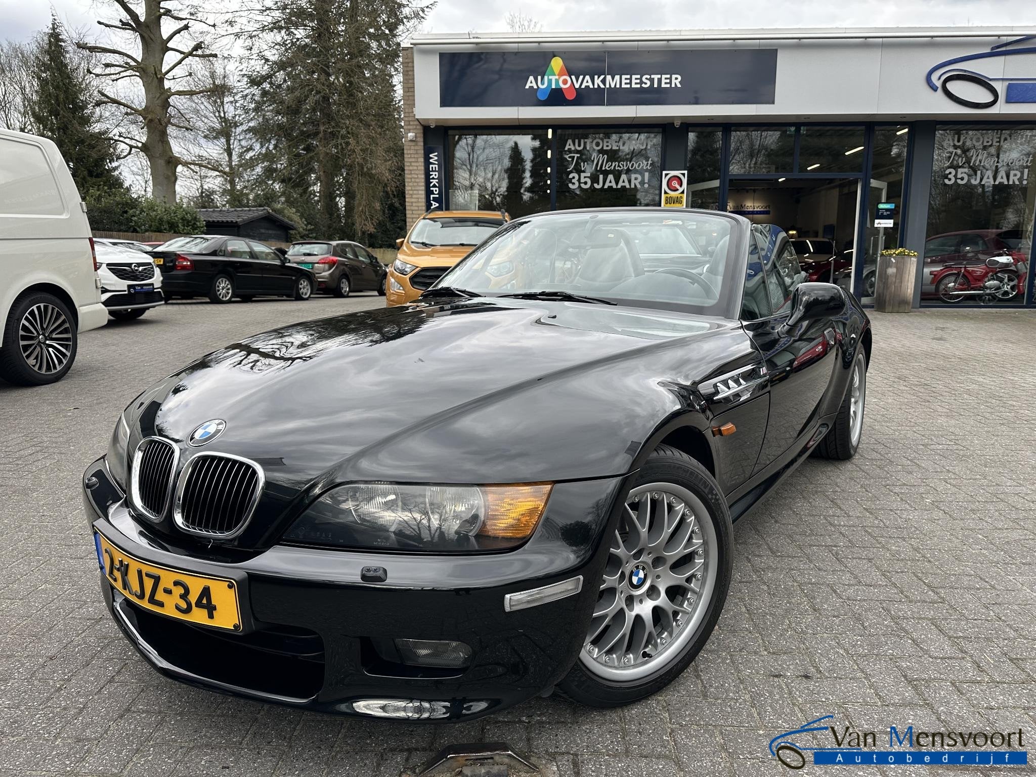 BMW Z3 Roadster 2.2i 6-Cil Automaat Sport Line Widebody, Auto's, Achterwielaandrijving, Gebruikt, Zwart, Bedrijf