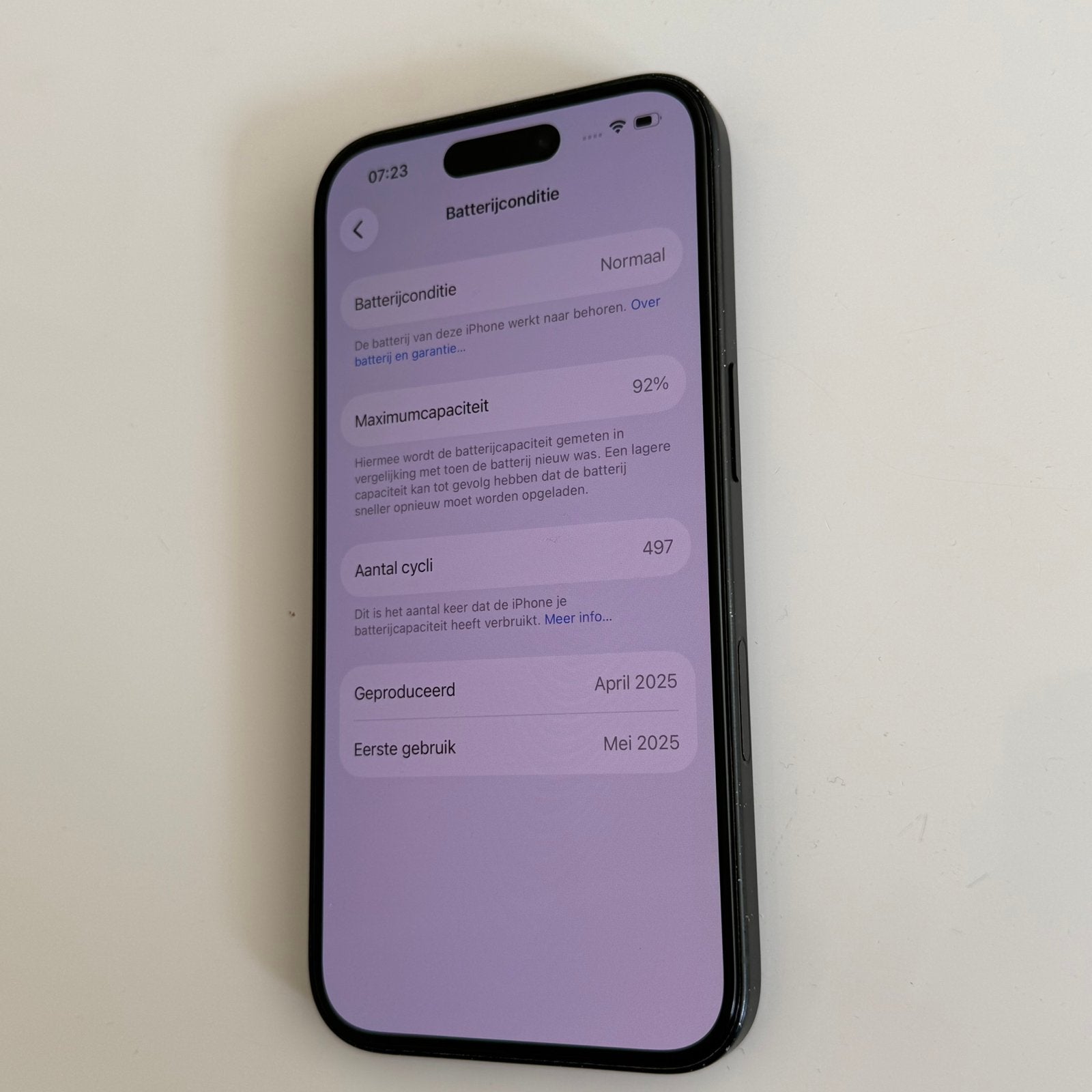 iPhone 16, 92 %, 128 GB, Zwart, IPhone 16