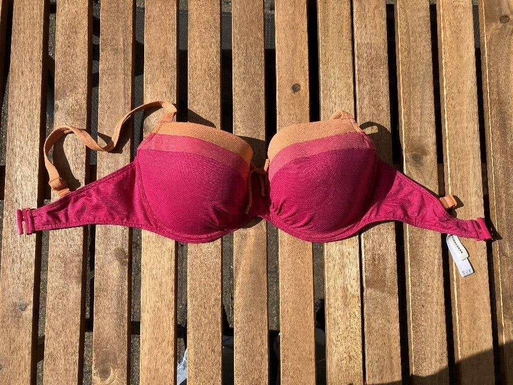 Prima Donna bikini set roze/oranje 75F/42, Oranje, Ophalen of Verzenden, Bikini, Gedragen