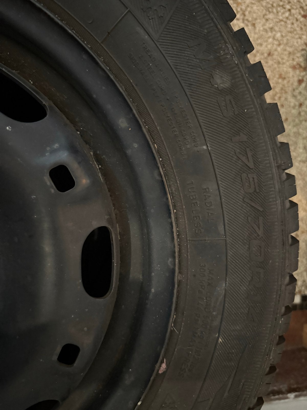 Goodyear Winterbanden 175/70R14 op stalen velg, Ophalen, Gebruikt