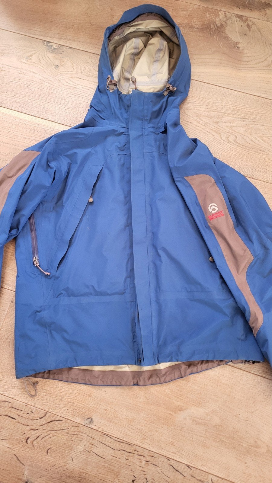 The North Face Summit Series Gore-Tex Jas Maat L/G, Kleding | Heren, Maat 52/54 (L), Blauw, Ophalen of Verzenden, Gedragen