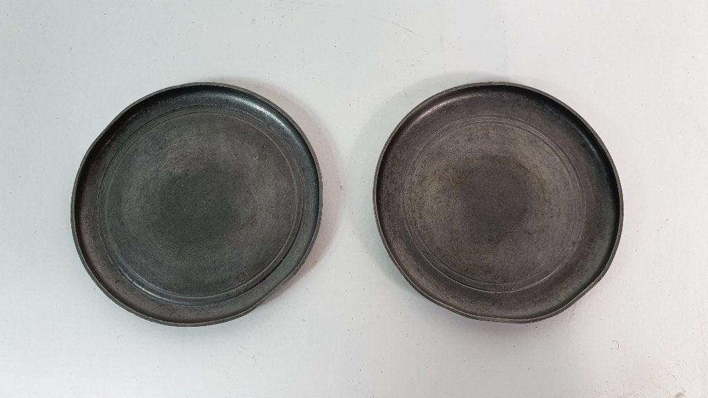 Vintage Daalderop onderzetters x2  tin, 8,5 cm diameter 7A12, Antiek en Kunst, Ophalen of Verzenden