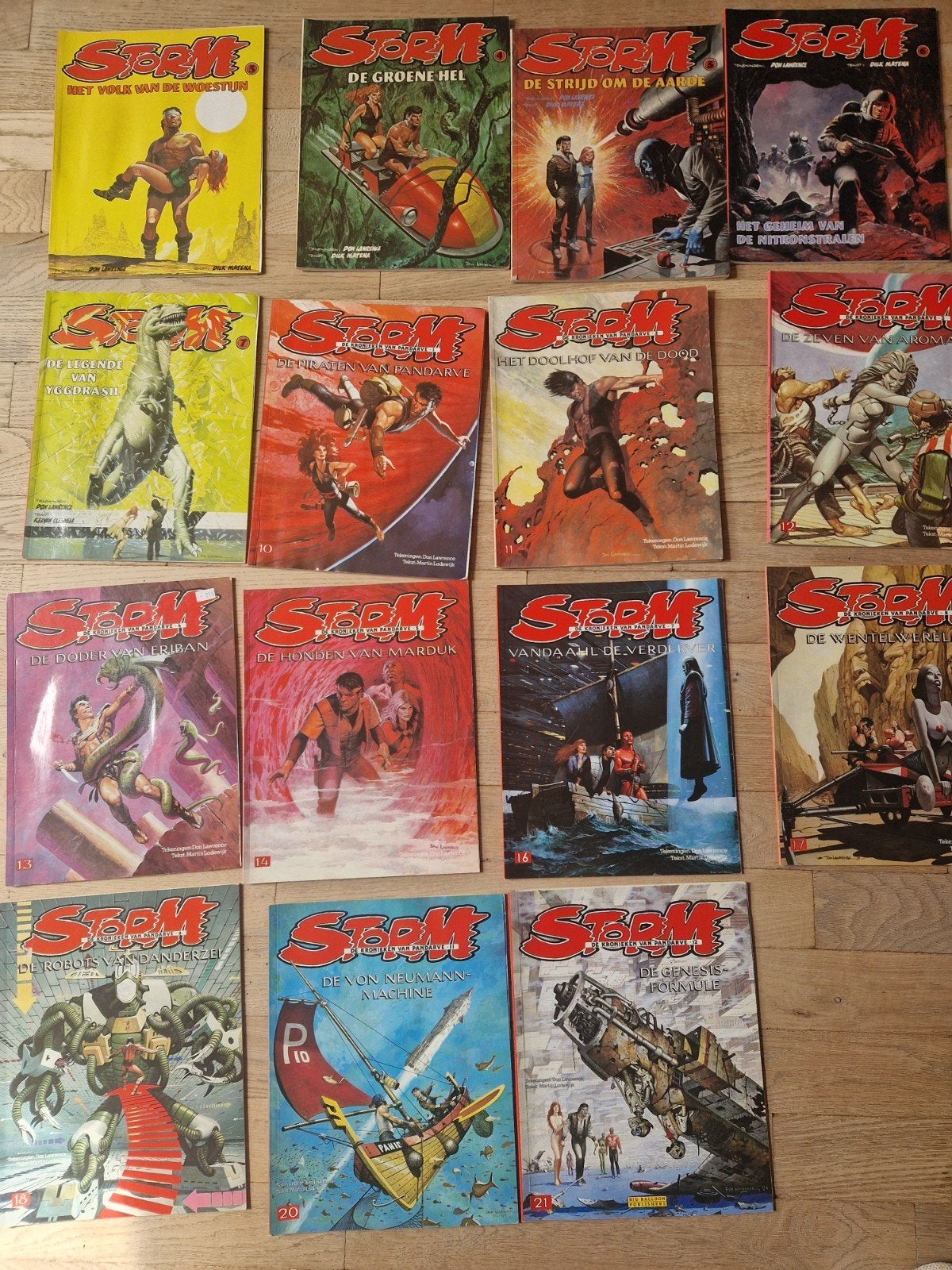 Storm 15 stripboeken diverse titels en nummers, Meerdere stripboeken, Ophalen of Verzenden, Gelezen