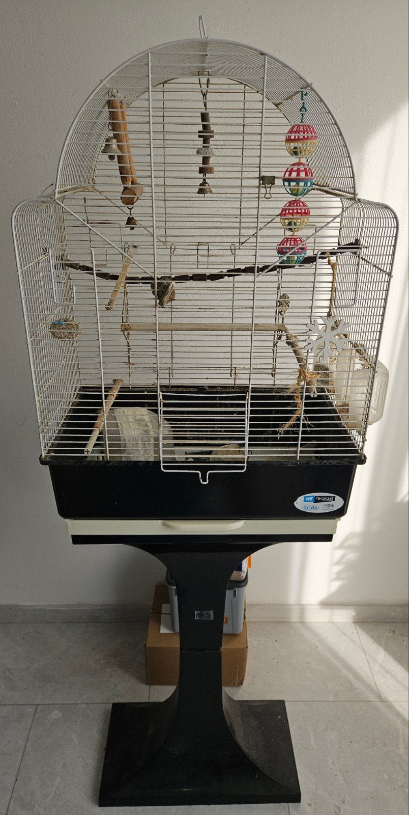Vogelkooi, Ophalen, Gebruikt, Metaal, Vogelkooi