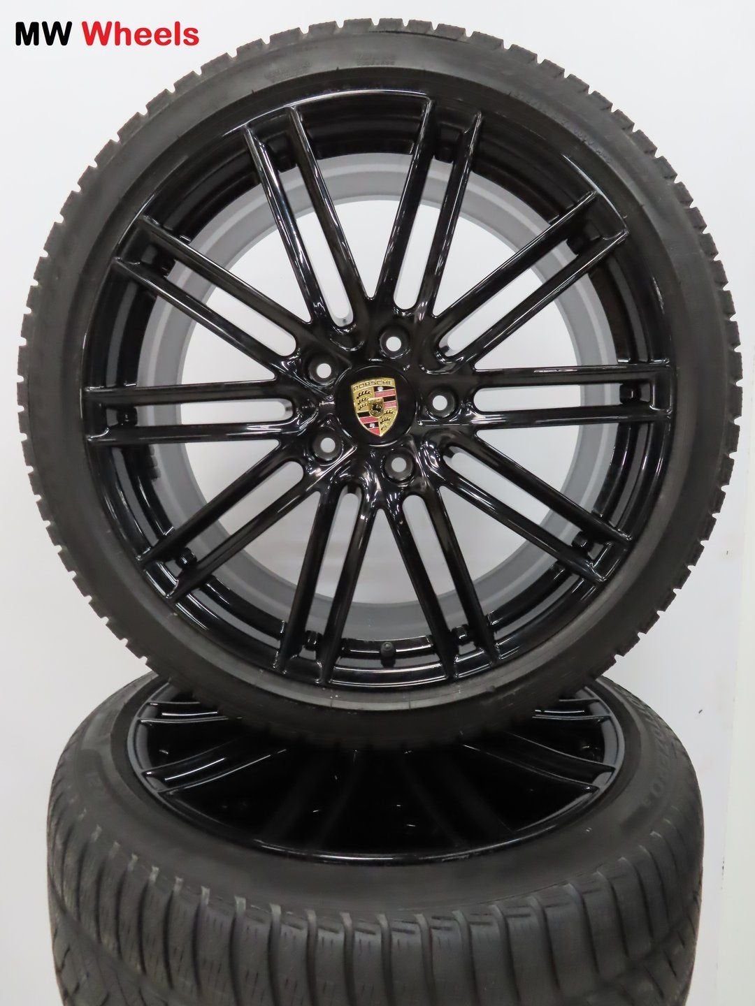 Porsche Panamera 971 Turbo 21 inch velgen met winterbanden, Auto-onderdelen, Banden en Velgen, Gebruikt, -, 275 mm, -