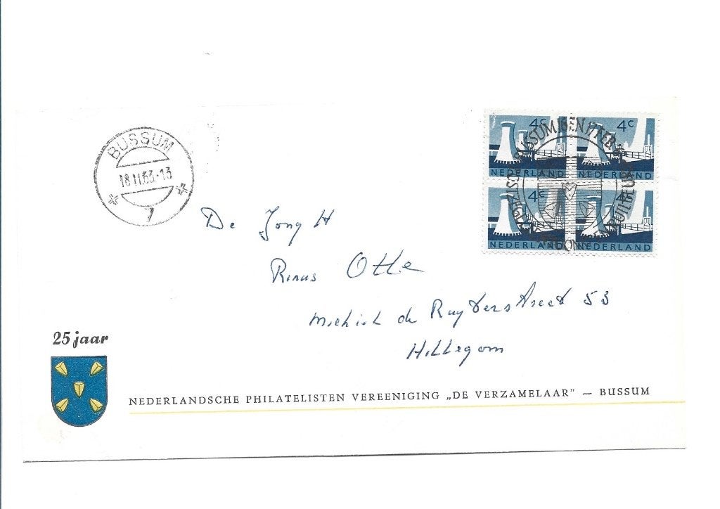 Philatelistenvereniging Bussum, Ophalen of Verzenden, Na 1940, Gestempeld