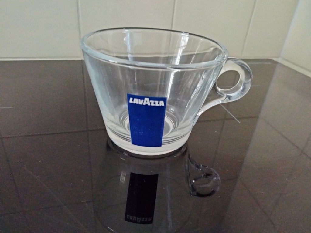 Lavazza Trasparenza koffiekopje. Nieuw in doosje., Ophalen, Nieuw, Glas, Overige stijlen