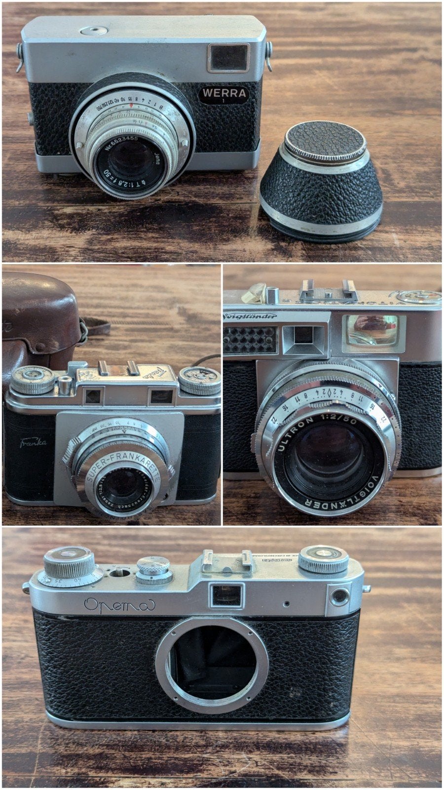 Voigtlander Ultron Werra Tessar Super Frankarette Xenar., Ophalen of Verzenden, 1960 tot 1980, Fototoestel