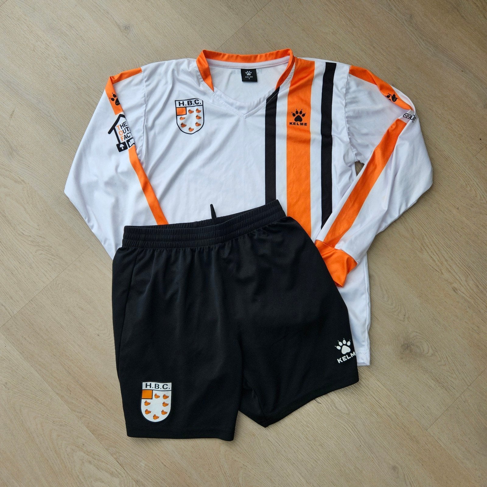 HBC Heemstede voetbal tenue maat S, Zwart, Ophalen of Verzenden, HBC, Gedragen