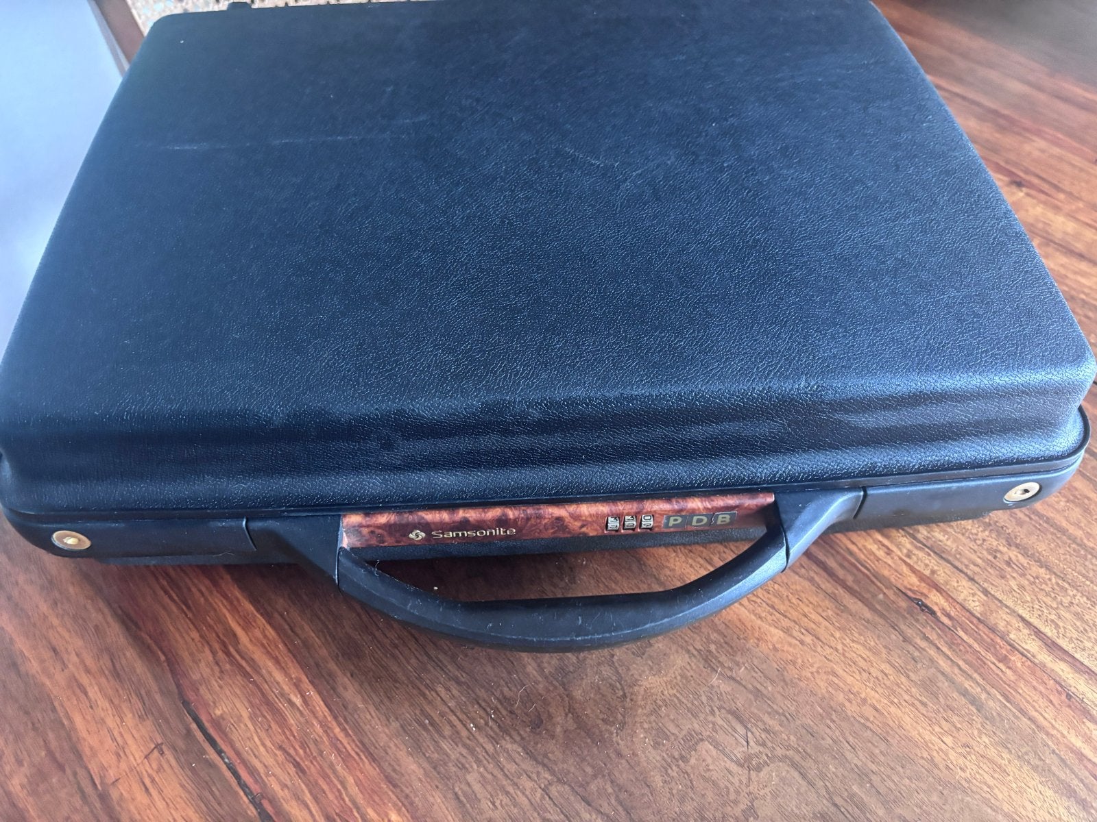 Samsonite Aktetas met Slot - Zwart, Ophalen, Gebruikt, 50 tot 60 cm, Hard kunststof