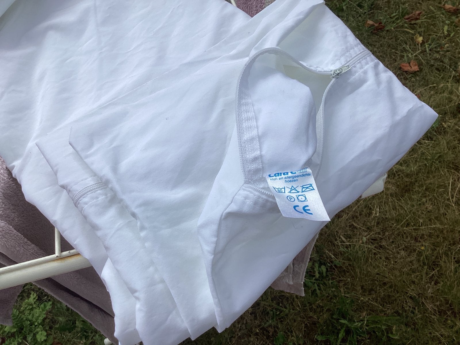 Cara Cair Anti-Mijten allergie Dekbedovertrek Lits-Jumeaux, Wit, Dekbedovertrek, Ophalen of Verzenden, Nieuw
