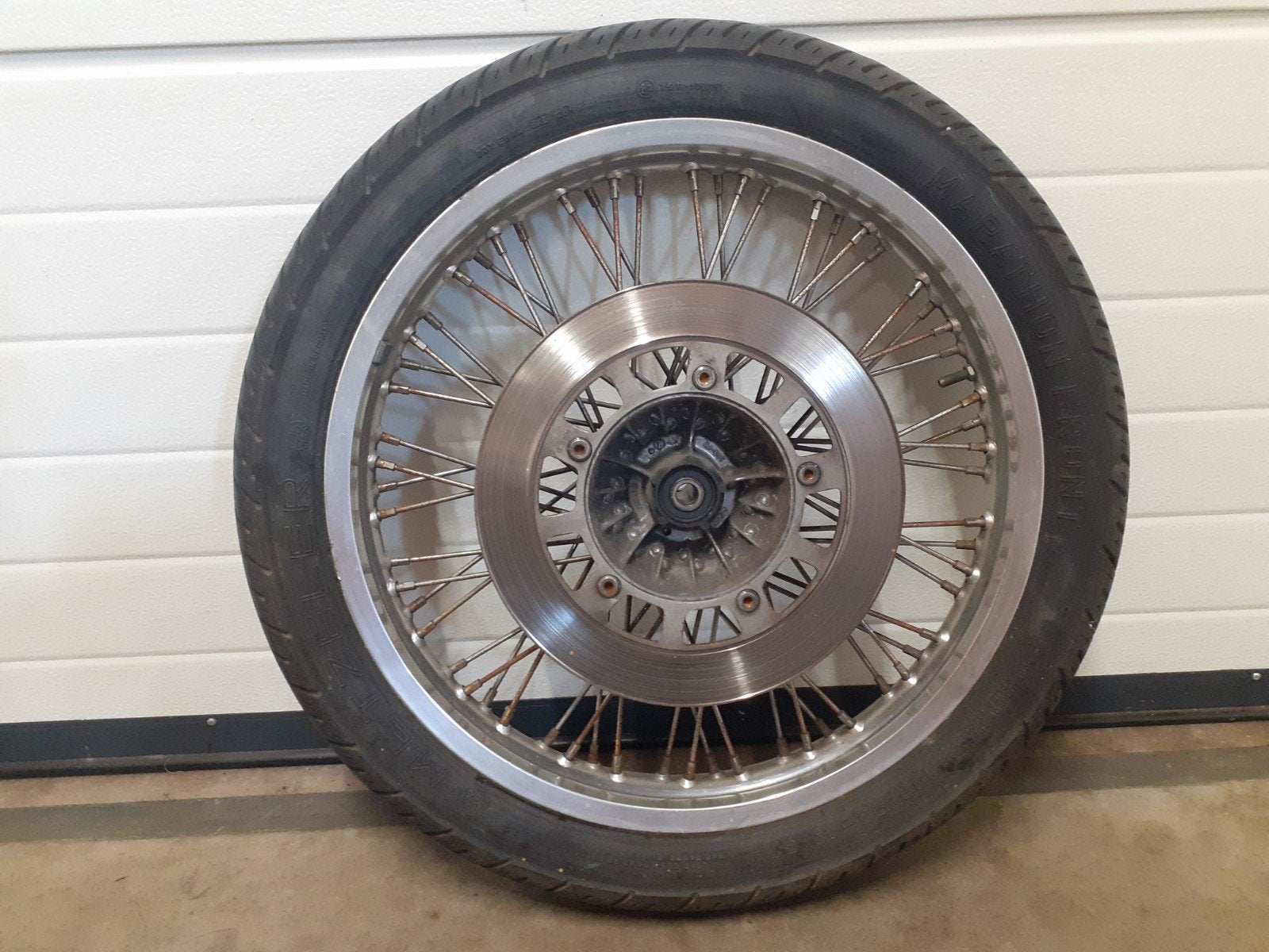 Voorband op velg voor Suzuki Intruder VS 700, Ophalen, Gebruikt
