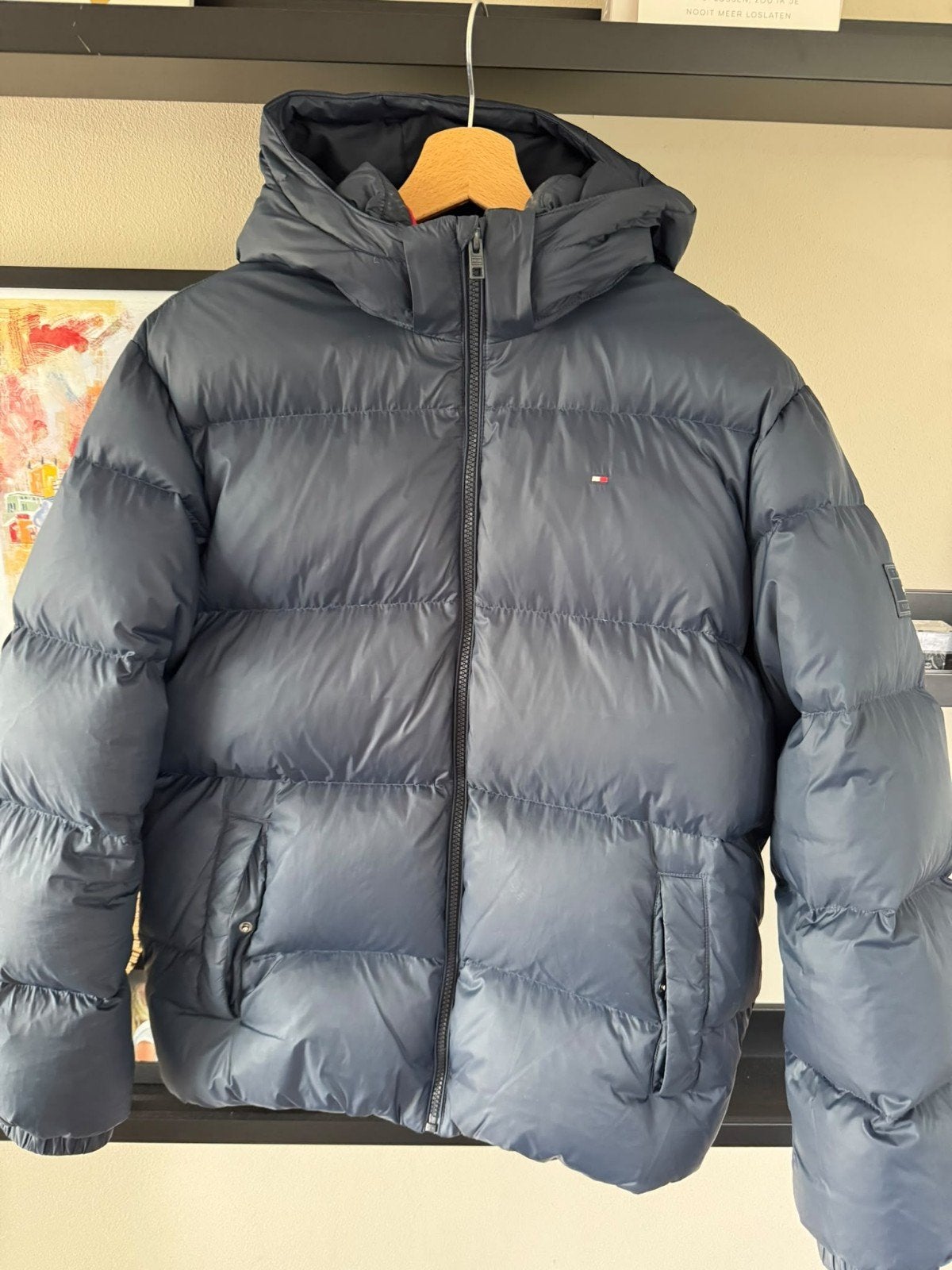Tommy Hilfiger Puffer Jas - Zo goed als nieuw, Blauw, Tommy Hilfiger, Ophalen of Verzenden, Zo goed als nieuw