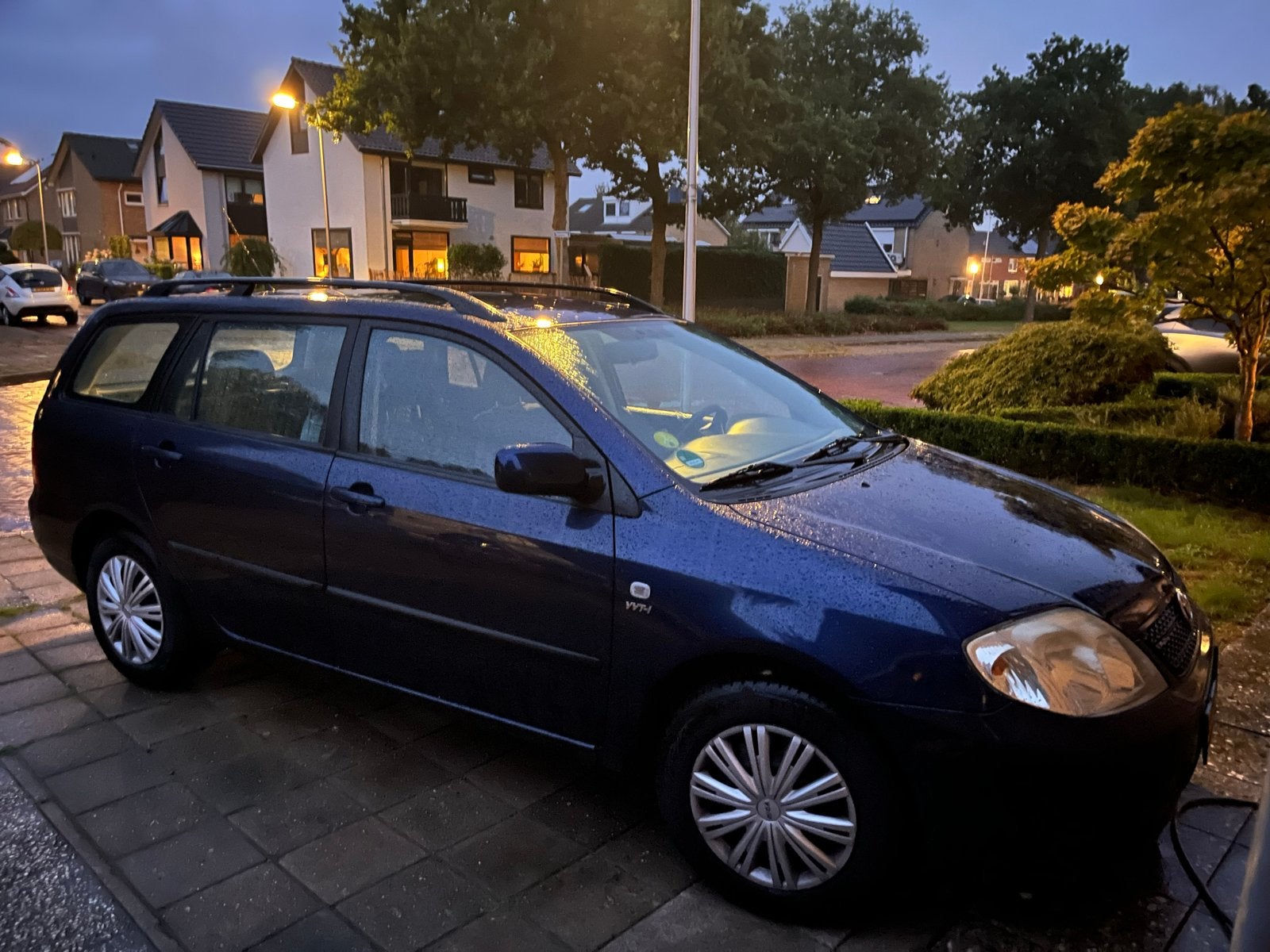 Toyota Corolla 1.6 Vvt-i Wagon Linea Terra 2003 Blauw, Auto's, Voorwielaandrijving, 450 kg, 4 cilinders, Blauw