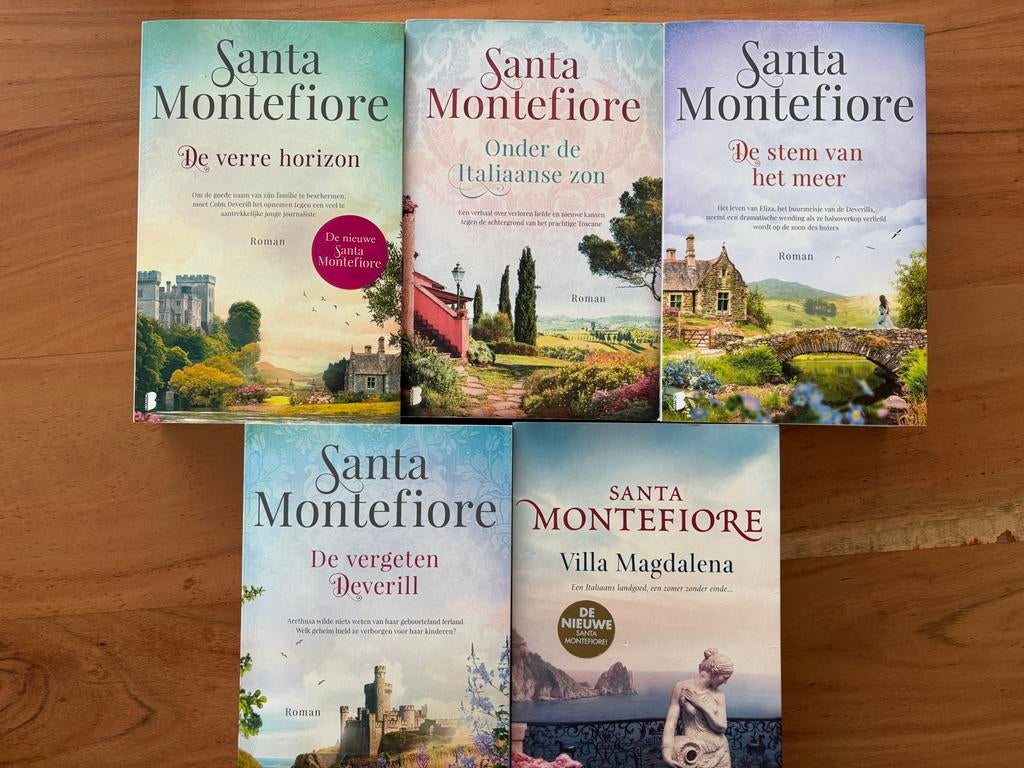 5 boeken van Santa Montefiore, Ophalen of Verzenden, Gelezen