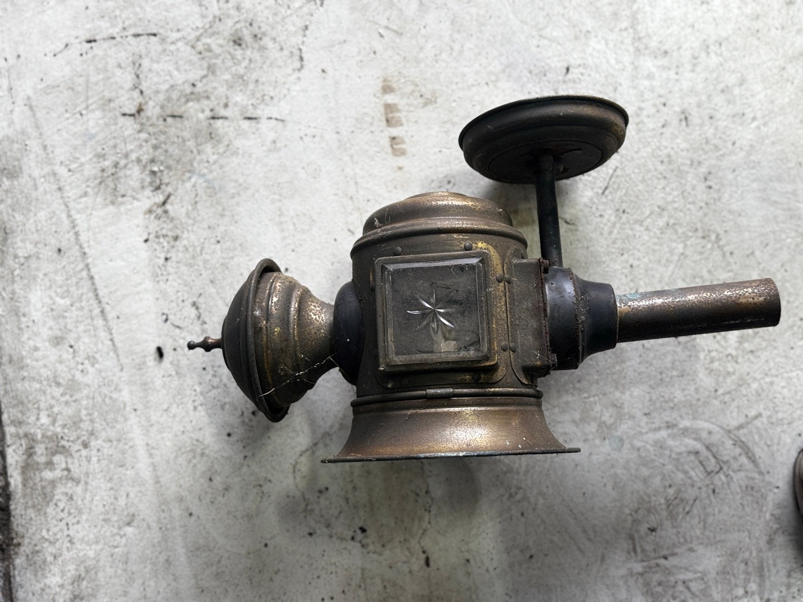Antieke koetslamp / wandlamp, Antiek en Kunst, Ophalen of Verzenden