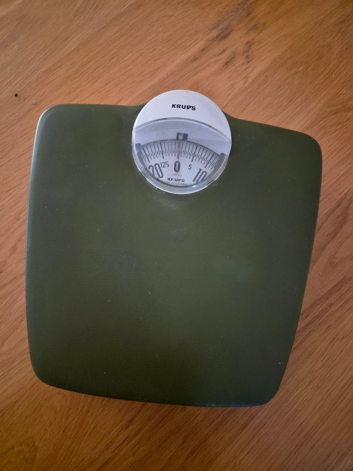 retro vintage weegschaal krups olijfgroen skai, Ophalen, 1 tot 500 gram, Keukenweegschaal, Minder dan 10 kg