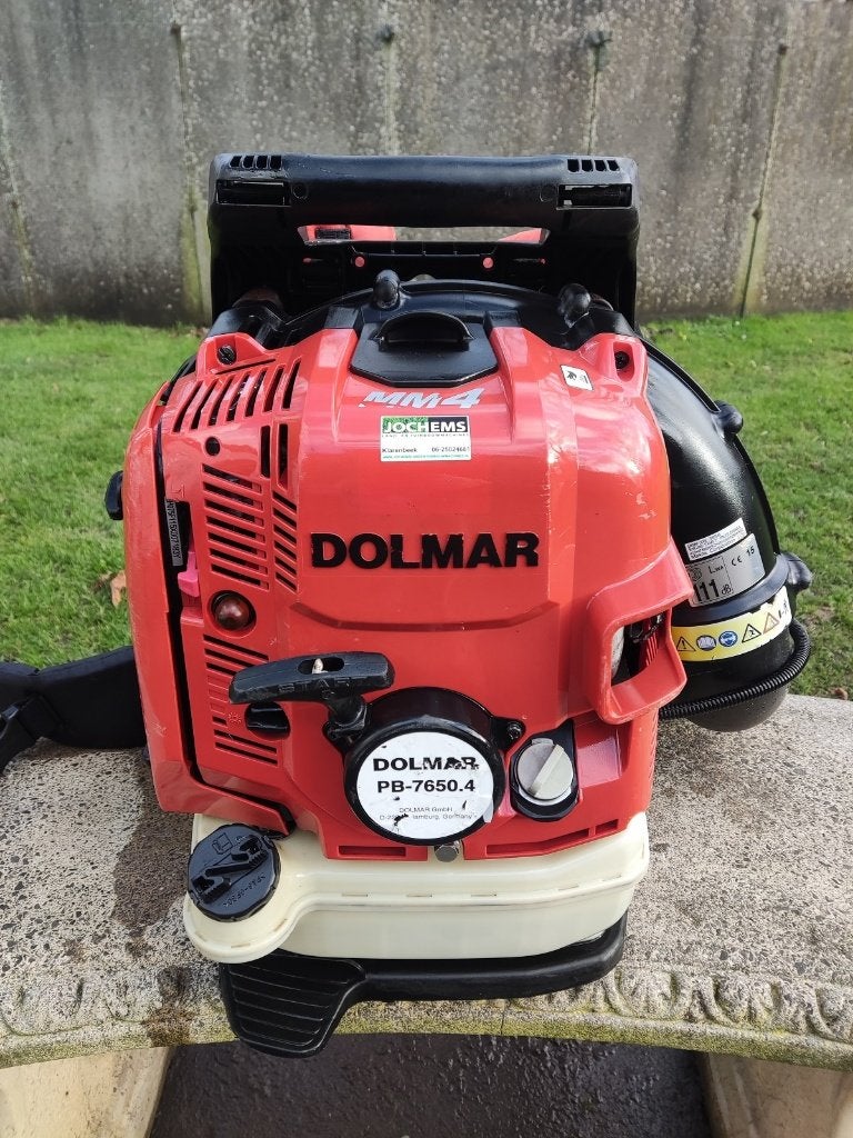 5 ruggedragen bladblazers (Dolmar, Shindaiwa, GTM, EFCO,...), Benzine, Gebruikt, Makita, Dolmar