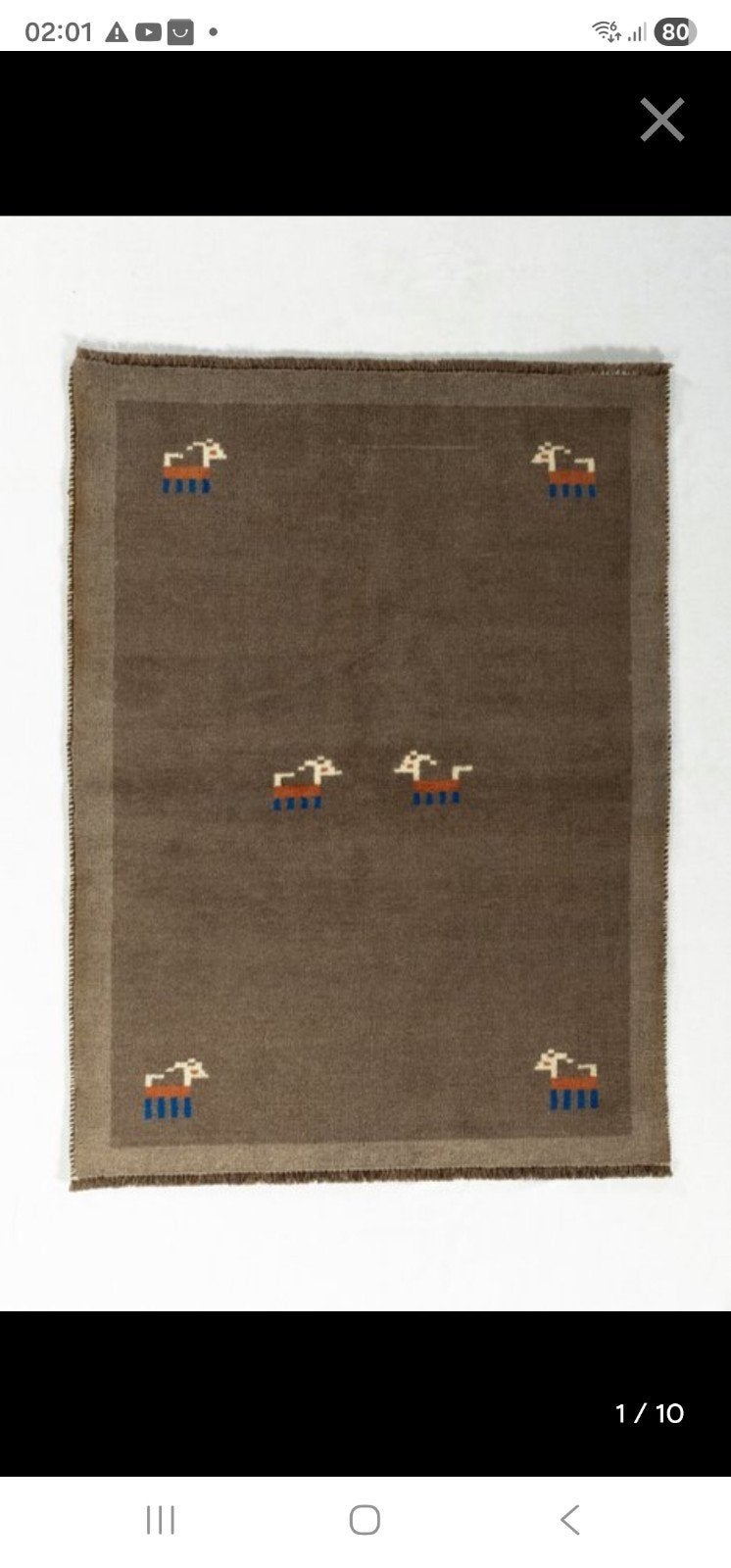 Gabbeh Perzisch tapijt (157x117 cm) in nieuwstaat, Huis en Inrichting, Stoffering | Tapijten en Kleden, 100 tot 150 cm, Bruin