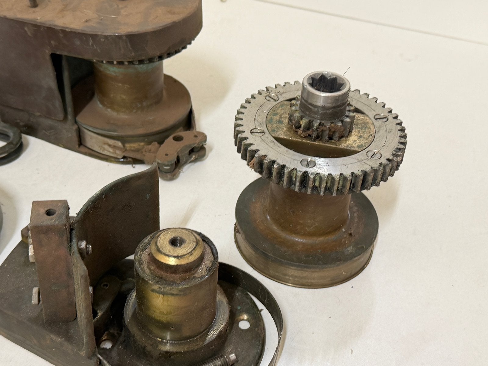 2 bronzen lieren, Ophalen of Verzenden, Gebruikt, Overige typen