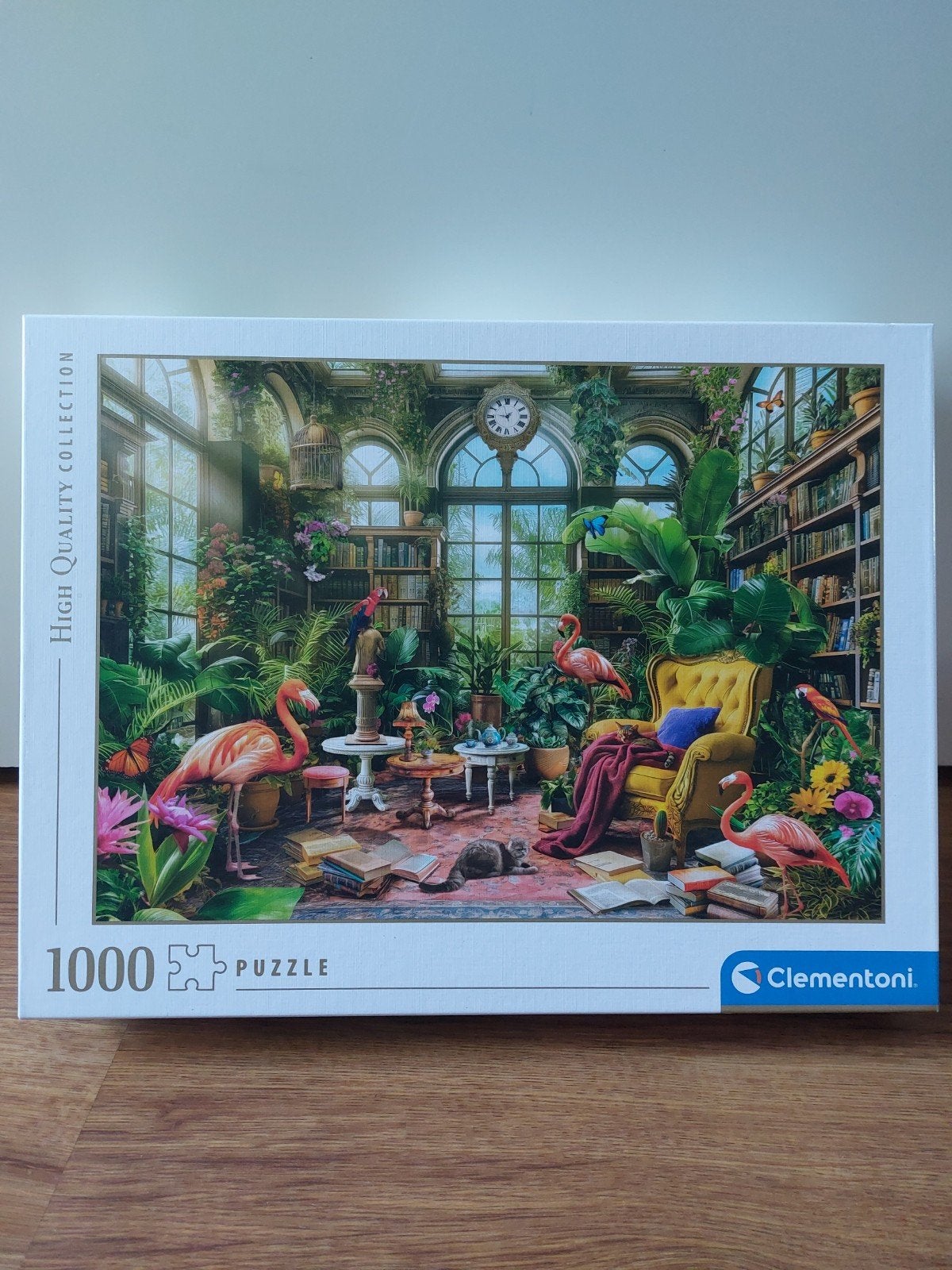 Puzzel van Clementoni • 'The Greenhouse Library', Ophalen of Verzenden, 500 t/m 1500 stukjes, Zo goed als nieuw, Legpuzzel