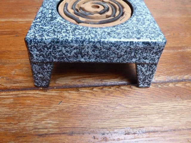 Antiek emaille warmhoudplaatje, Antiek en Kunst, Ophalen of Verzenden