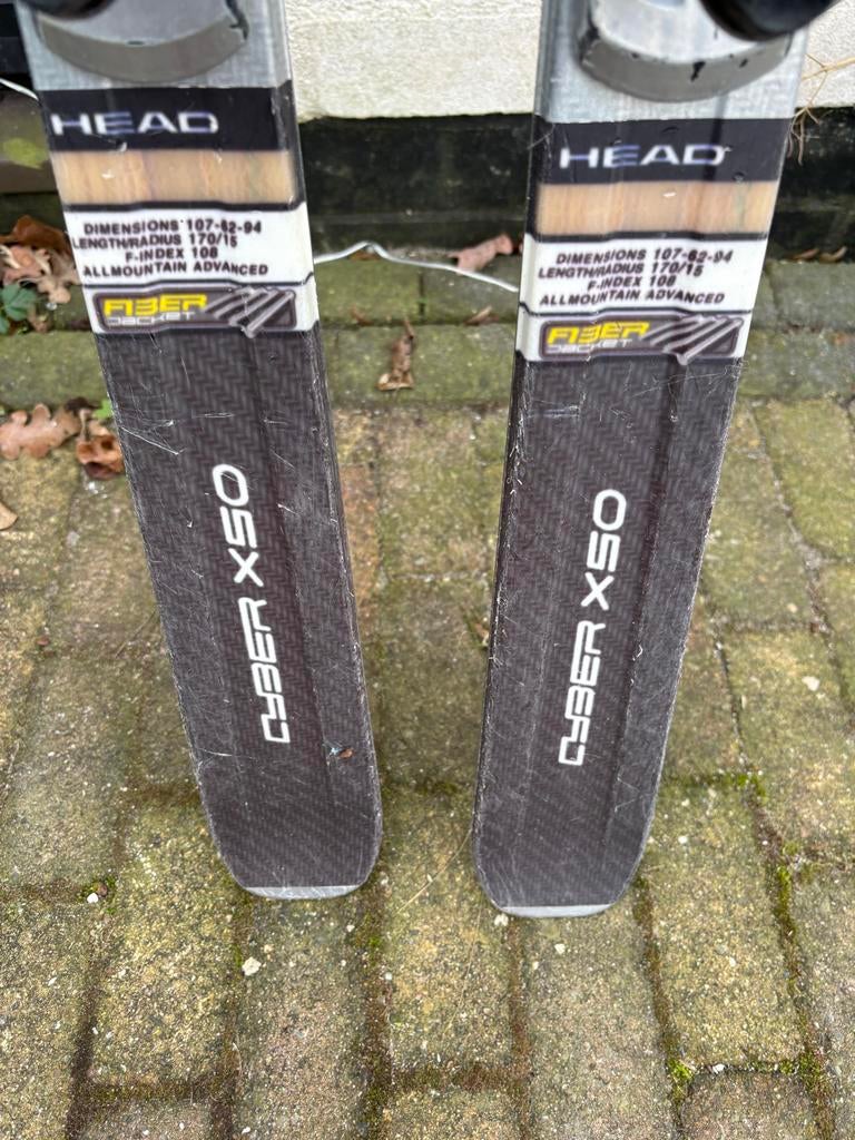 Head Cyber X50 Ski's - 170 cm Allmountain Advanced, Sport en Fitness, 160 tot 180 cm, Gebruikt, Ophalen of Verzenden, Skiën
