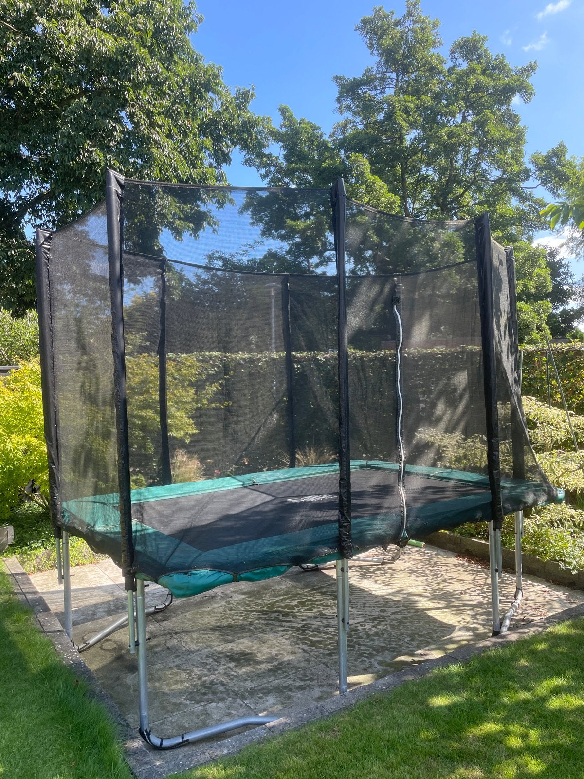 Salta Trampoline 214x305 cm met veiligheidsnet - Rechthoekig, Ophalen, Gebruikt