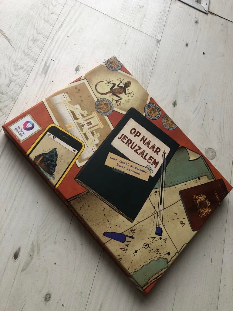 Op naar Jeruzalem - Educatief Bordspel over Israël, Vijf spelers of meer, Ophalen of Verzenden, Zo goed als nieuw