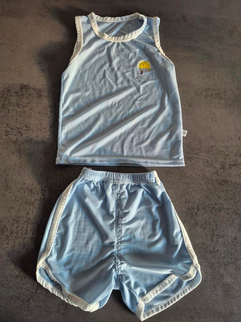 Zomerset zomer set 98 104 luchtig korte broek tanktop lichtb, Ophalen of Verzenden, Nieuw, Jongen, Setje