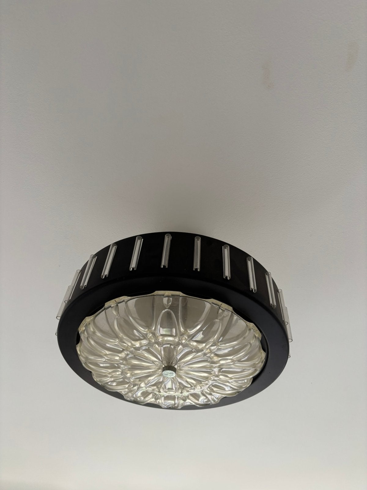 Vintage Space Age Plafonnière – Jaren ’60/’7, Ophalen of Verzenden, Zo goed als nieuw, Metaal
