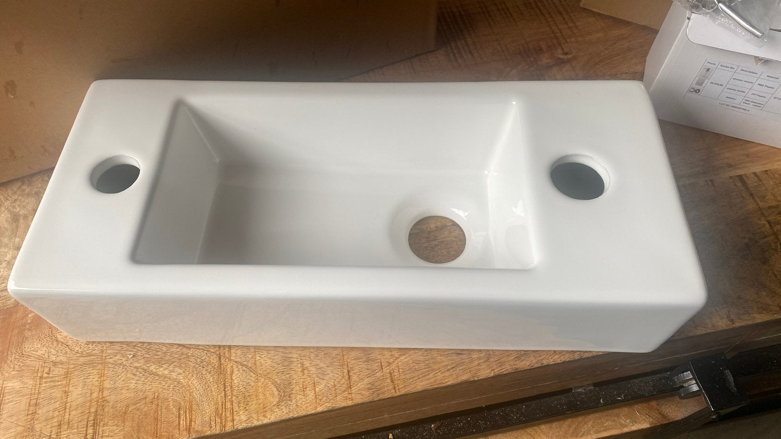 Wc fontein compleet met zeepdispenser wit nieuw 425x185x90mm, Ophalen of Verzenden, Nieuw, Steen, Toilet