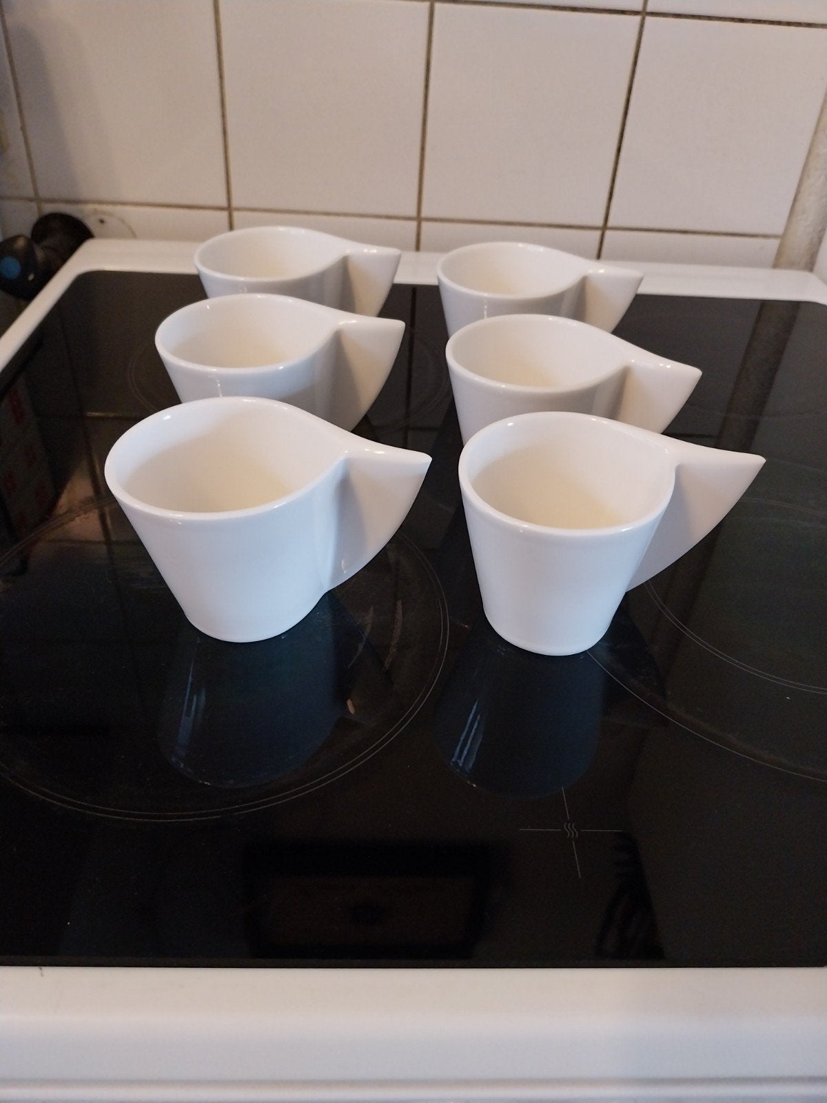 Villeroy & Boch New Wave Koffiekopjes - Set van 6, Ophalen of Verzenden, Zo goed als nieuw, Effen, Kop(pen) en/of Schotel(s)