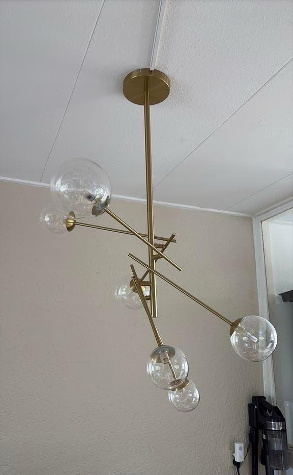 Hanglamp goud, Ophalen, Zo goed als nieuw