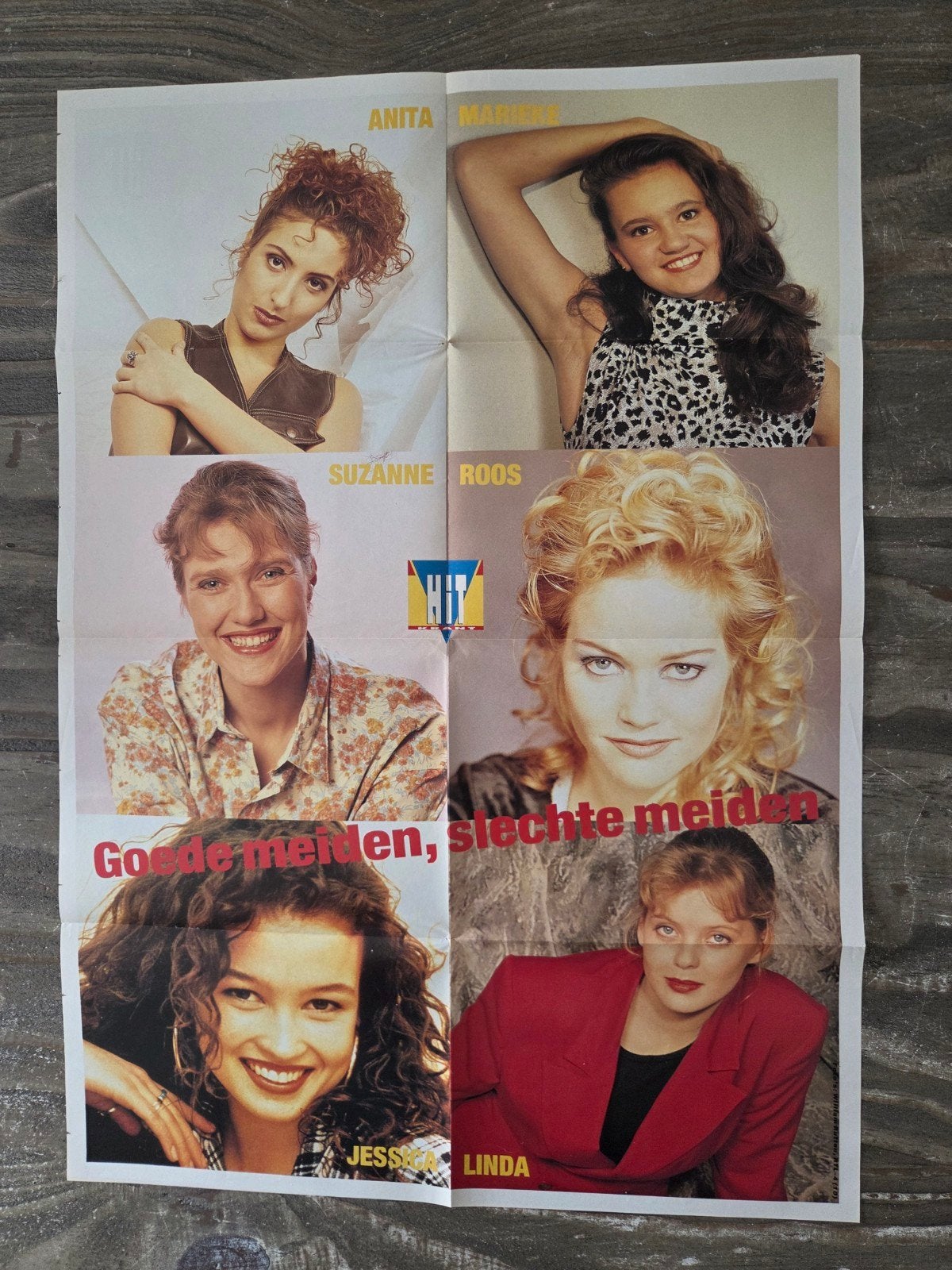 Poster - Goede Tijden, Slechte Tijden - Linda, Roos, Jessica, Ophalen of Verzenden, Zo goed als nieuw, A1 t/m A3, Film en Tv