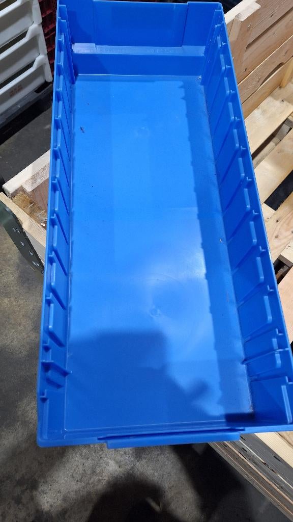 magazijnbakken Schafer Blaauw 58,5x24x11,5 cm, Ophalen, Gebruikt, Industriepark 2a 9351PA Leek, H.O.Albert Ale Slotema