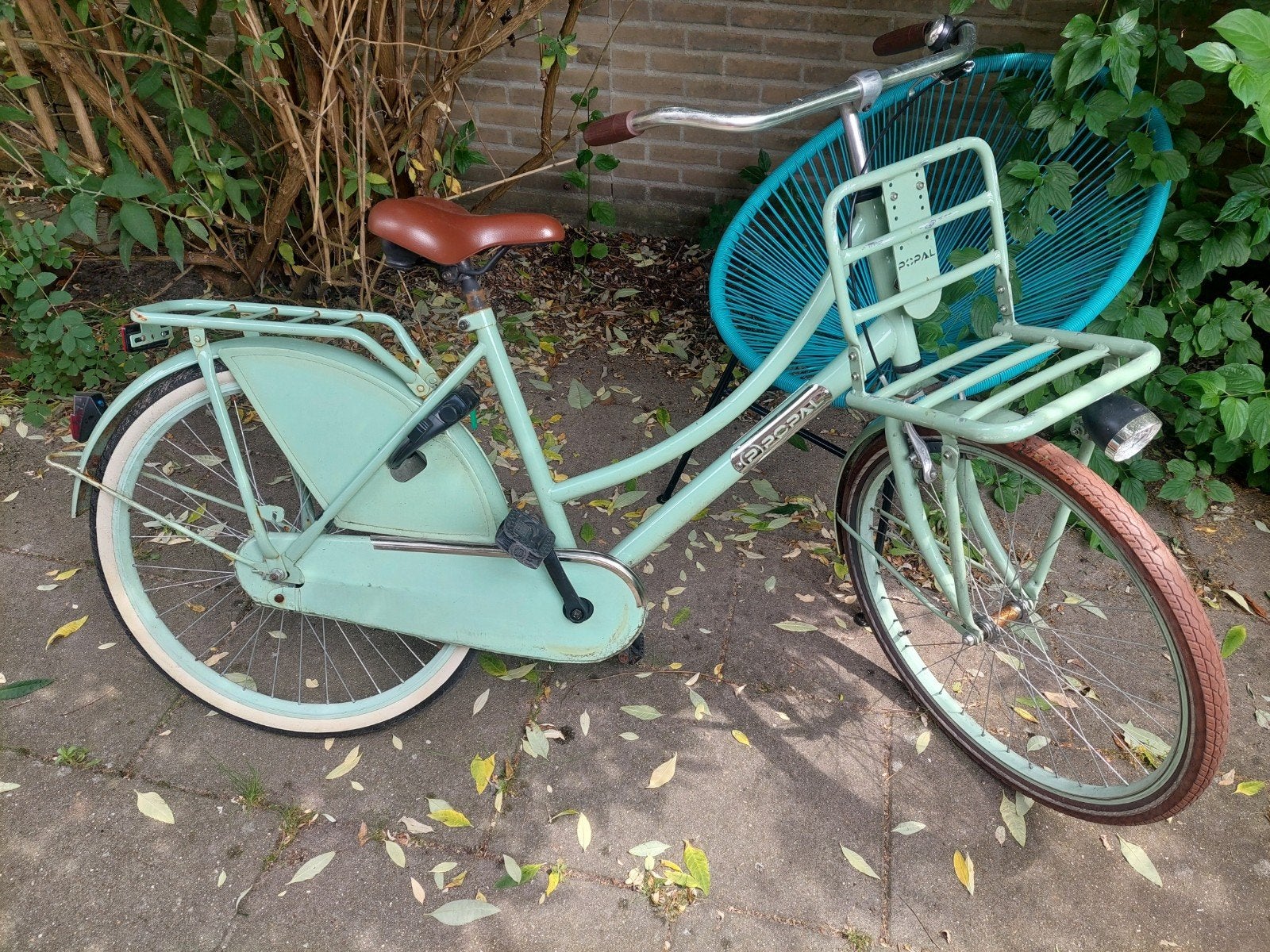 Popal 26 inch deliverybike meisjesfiets mint mintgroen groen, Fietsen en Brommers, Fietsen | Meisjes, Terugtraprem, Gebruikt, Popal transport fiets