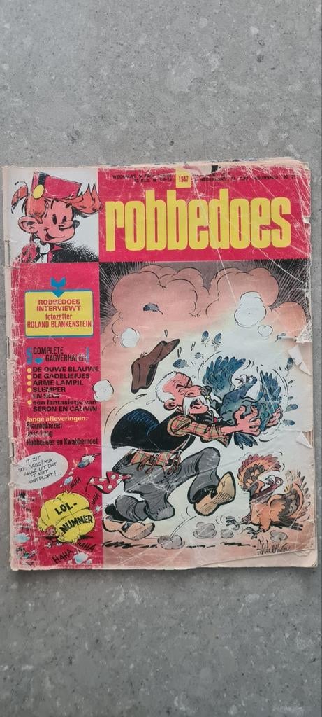 Robbedoes tijdschrift 1975, Ophalen of Verzenden, 1960 tot 1980, Nederland, Tijdschrift