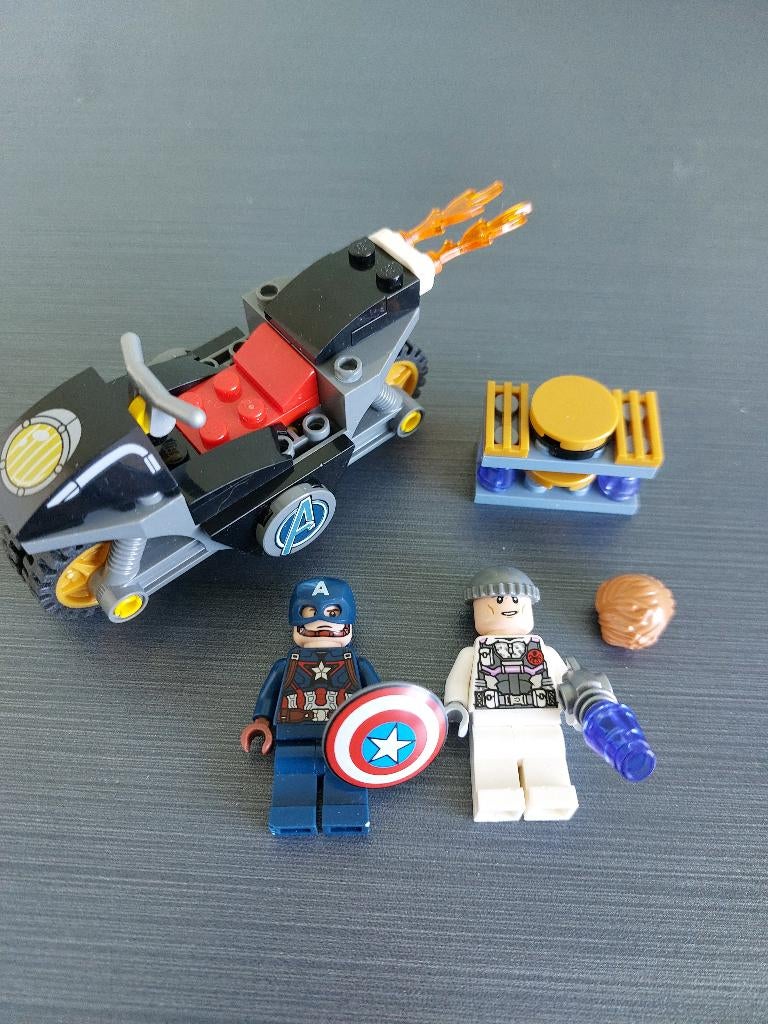 LEGO Super Heroes 76189 Captain America and Hyfra Face-Off, Gebruikt, Marvel, Lego, Ophalen of Verzenden