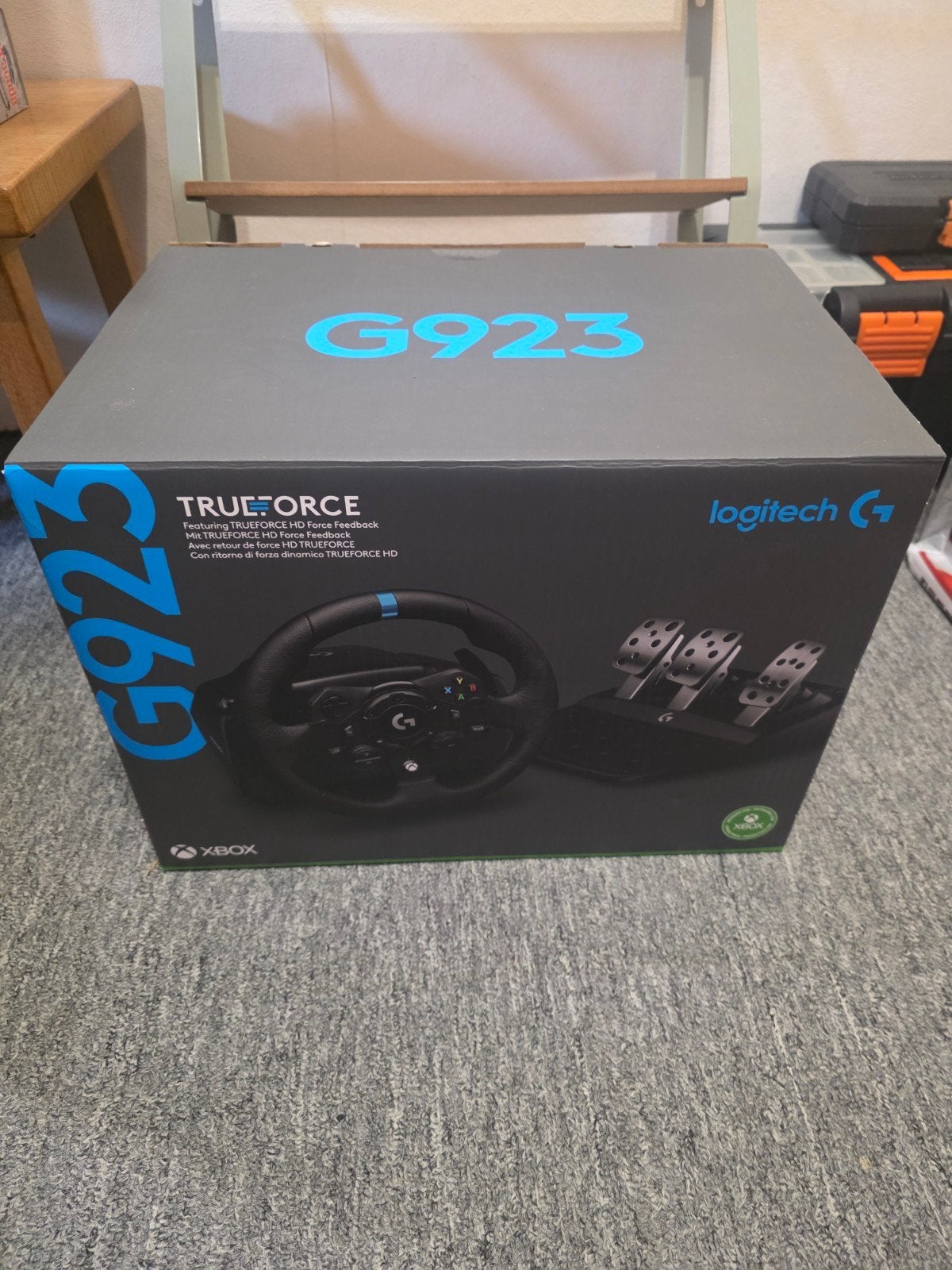 Logitech G923 TRUEFORCE racestuur voor Xbox, Ophalen of Verzenden, Nieuw, Stuurtje of Sportattribuut, Xbox One