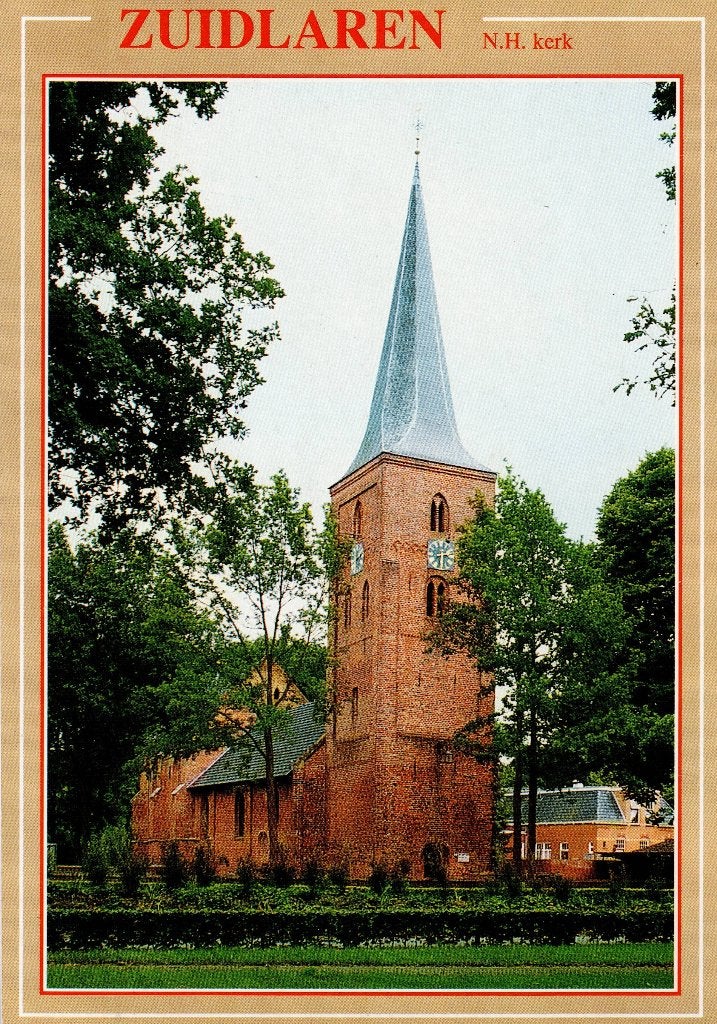 Zuidlaren – N.H. Kerk. Gelopen Heenvliet 1993., Ophalen of Verzenden, 1980 tot heden, Gelopen, Drenthe