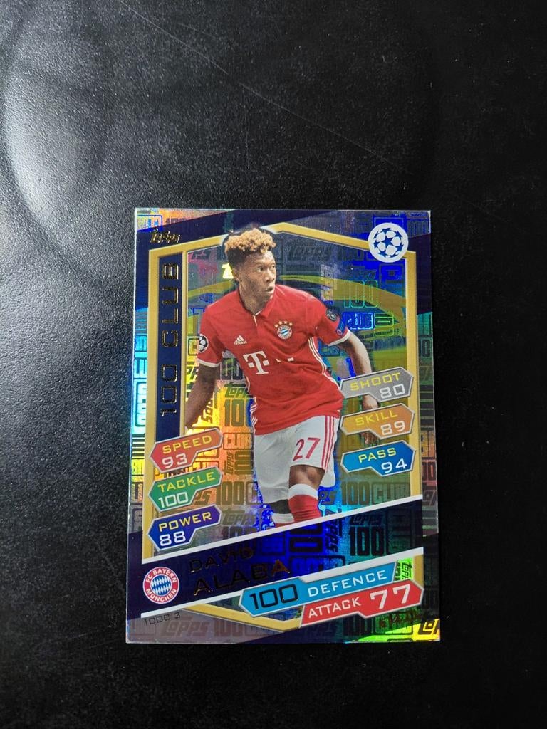 David alaba (bayern munchen 100 club) topps 2016/17, Ophalen of Verzenden, Nieuw, Buitenlandse clubs, Spelerskaart