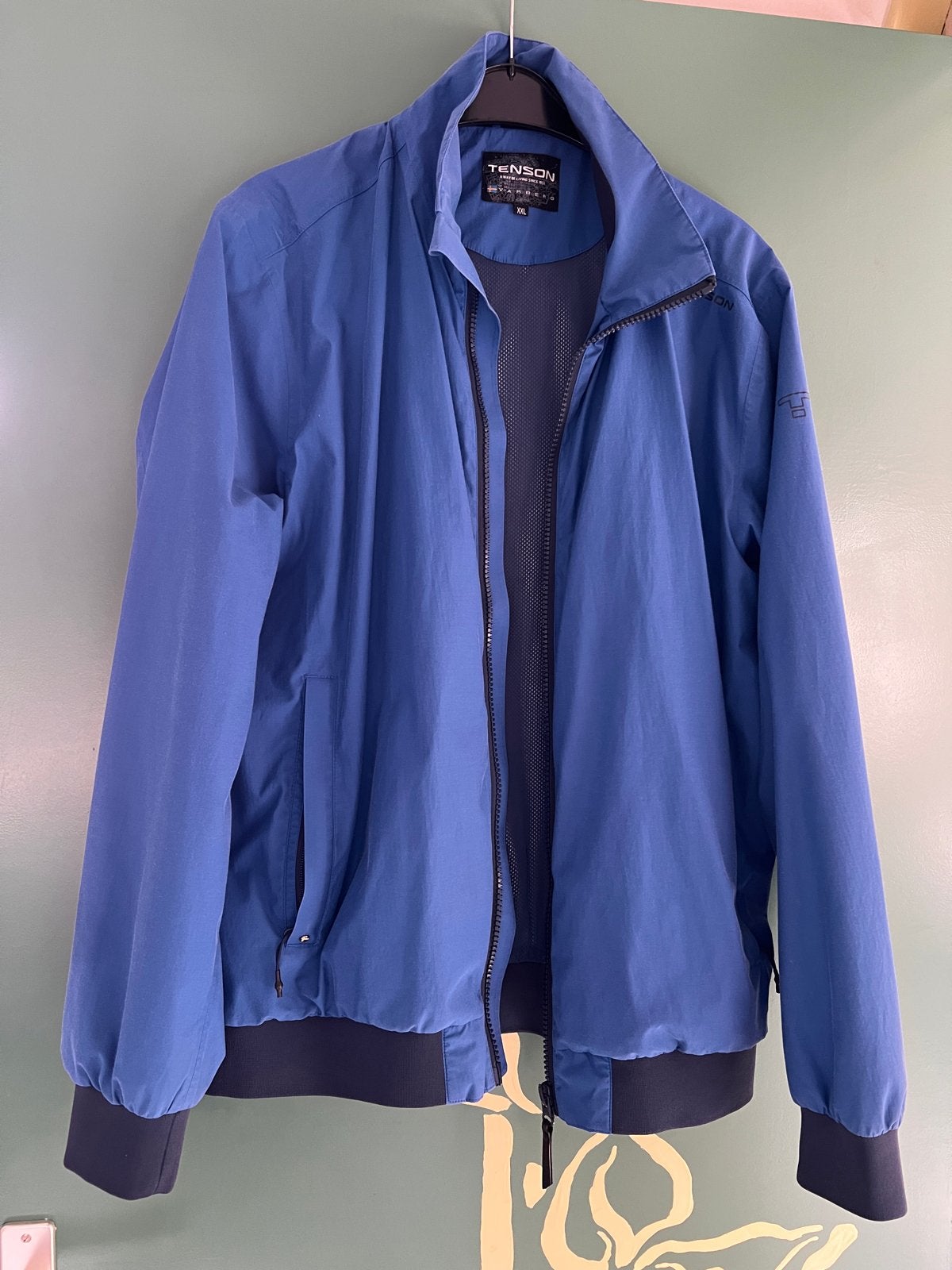 Tenson Heren Jas Maat XXL - Blauw, Ophalen of Verzenden, Zo goed als nieuw, Overige maten, Blauw