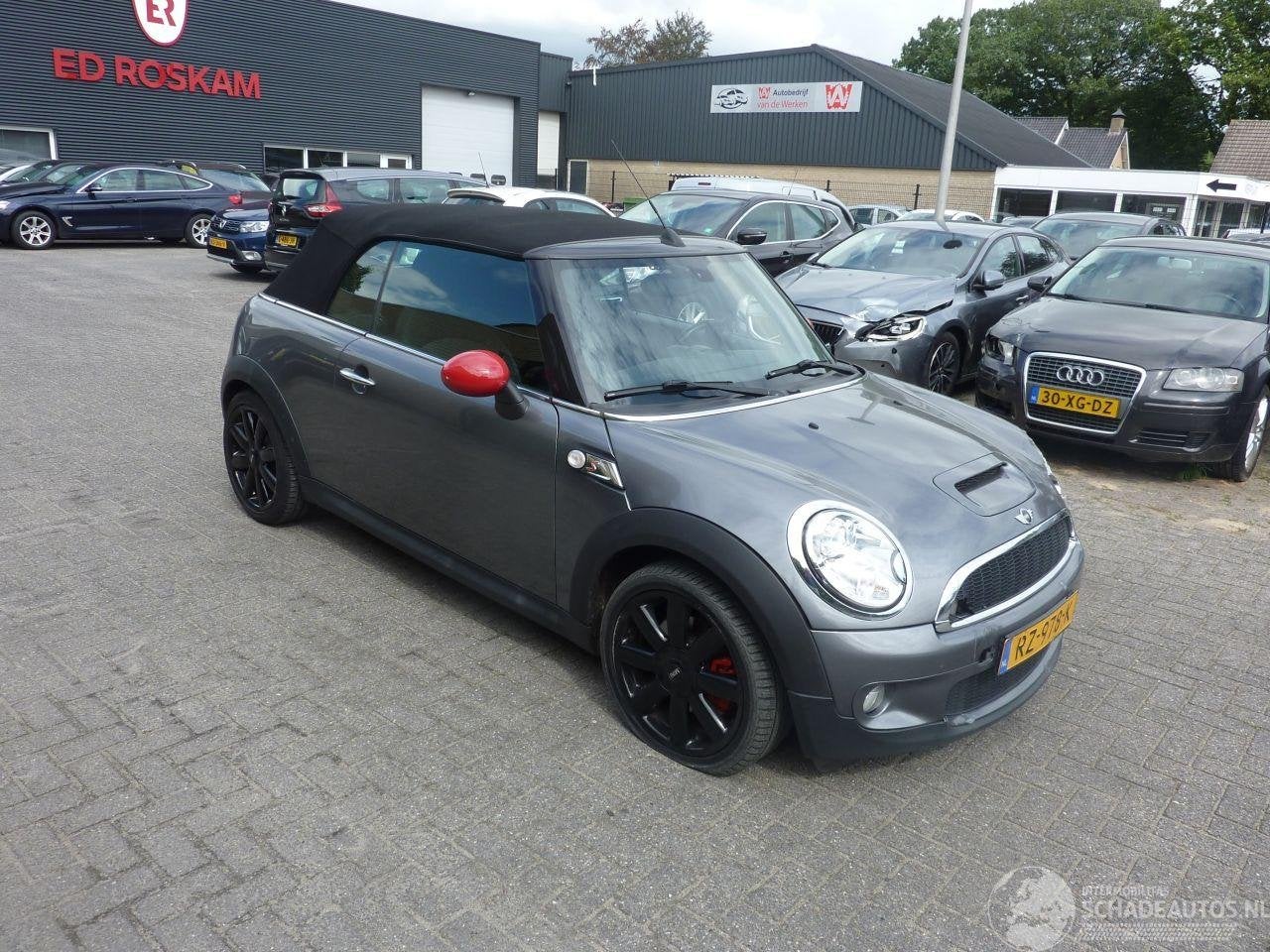 MINI Cabrio 1.6 COOPER S CHILI (bj 2010), Auto diversen, Schadeauto's, Mini, Handgeschakeld, Benzine, Cabriolet, Zilver of Grijs