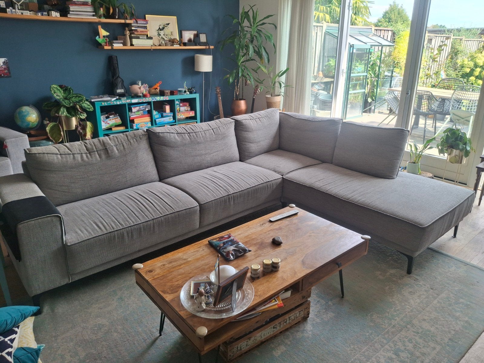 loungebank en loveseat, Ophalen, 250 tot 300 cm, Gebruikt, Hoekbank