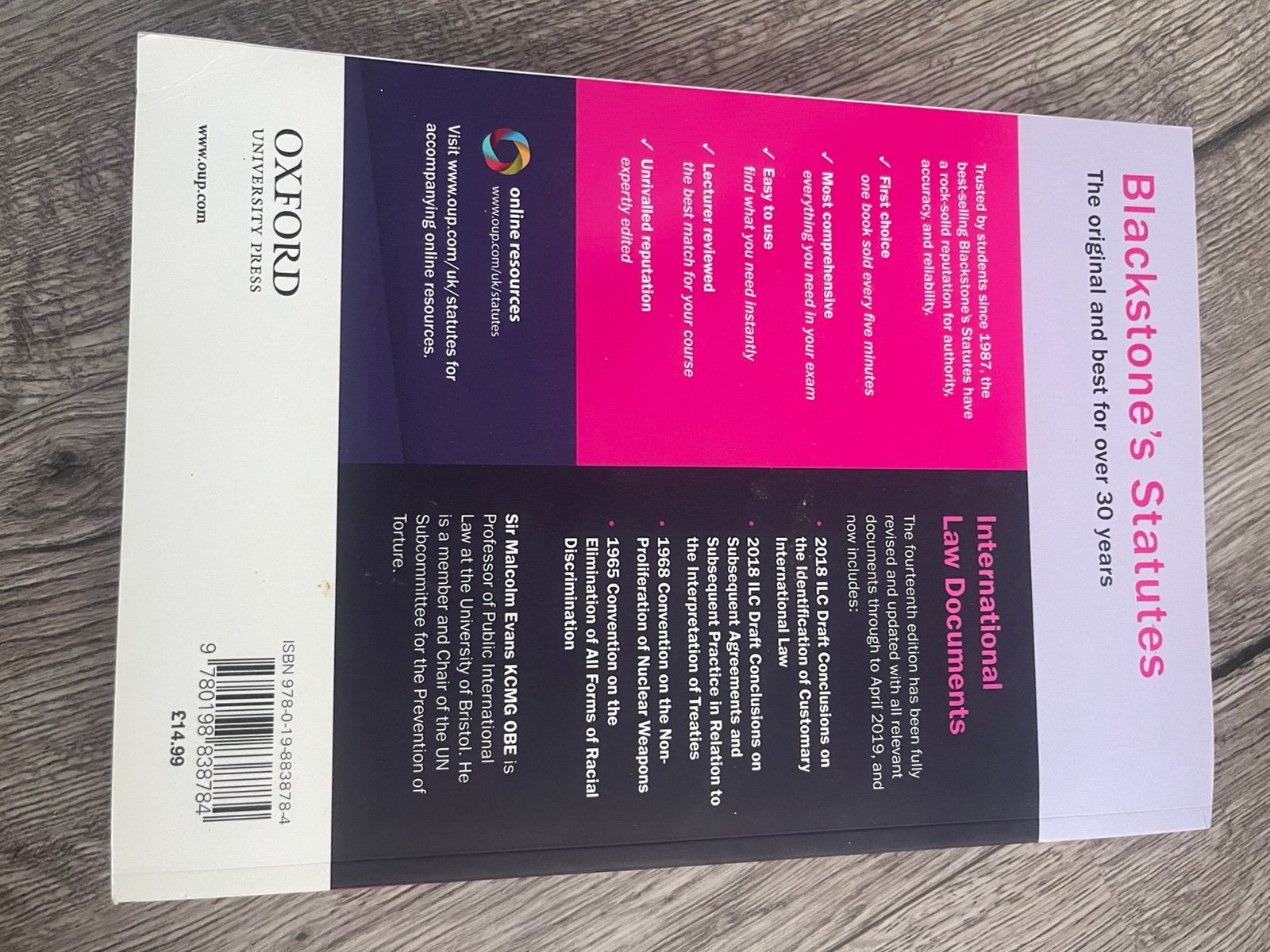 Studieboek rechtBlackstone’s law documents, Ophalen, Alpha, Zo goed als nieuw, HBO